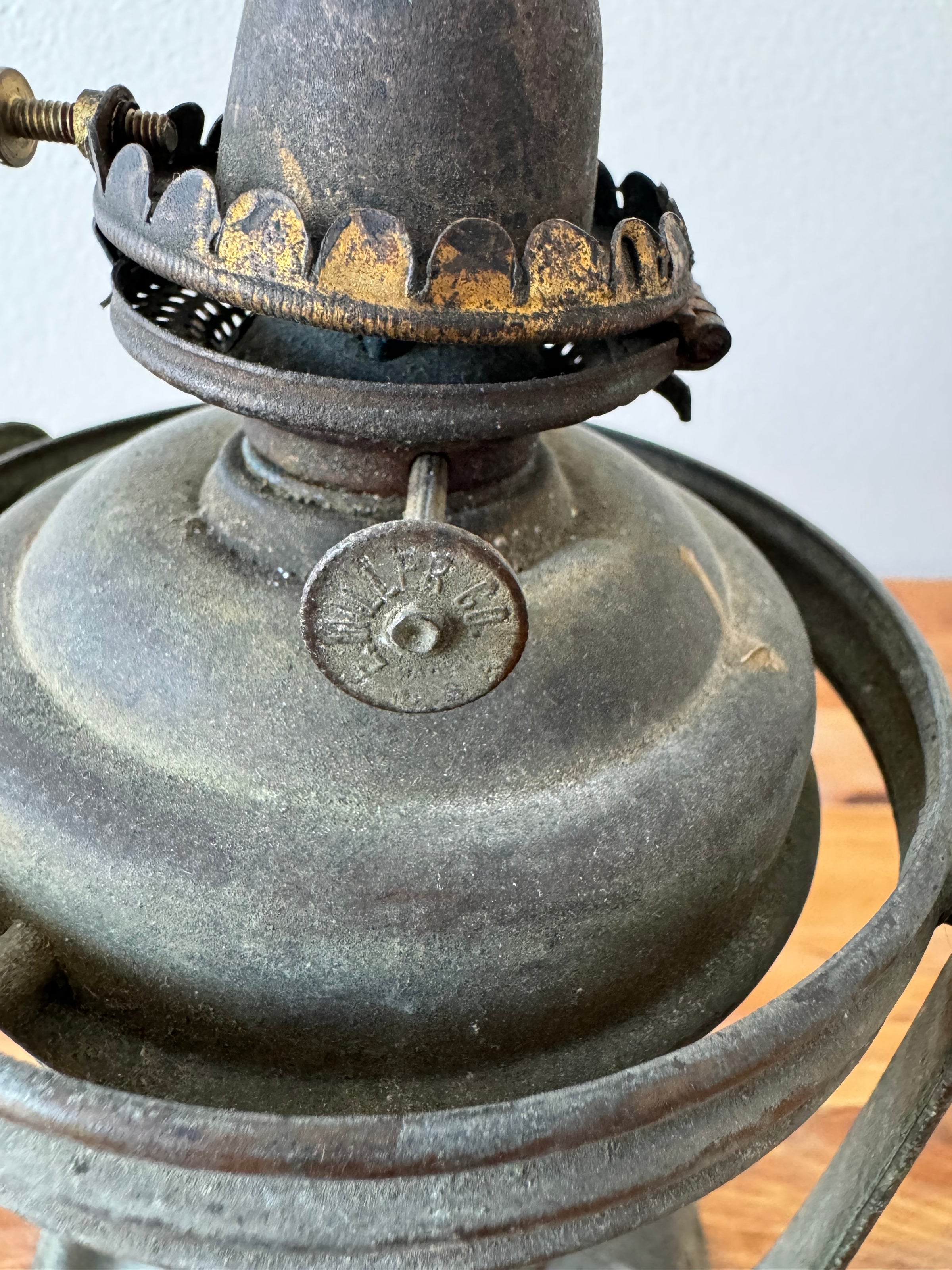 Early 1900's Gimbal Ships Oil Lamp Pair | Heritage Lighting Gallery